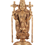 Superfine Brass Tirupati Balaji Idol with Padmavati | 20" Sacred Masterpiece | 8kg Temple Grade Art | Divine Engraved Murti | Jaipurio